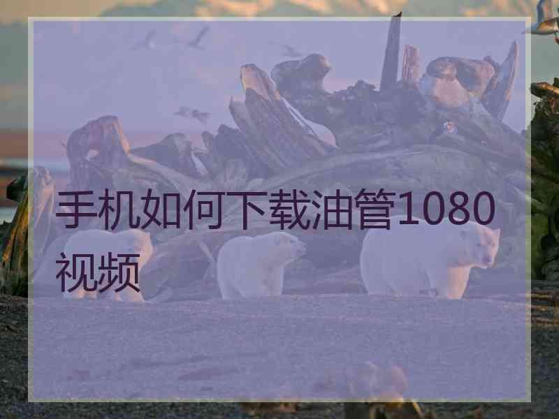 手机如何下载油管1080视频