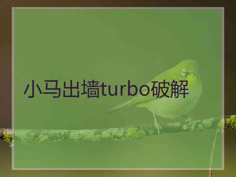 小马出墙turbo破解