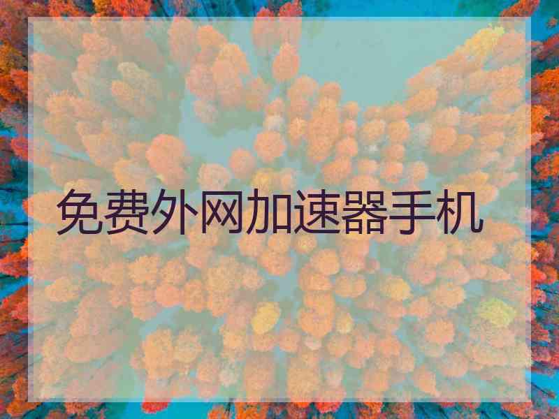 免费外网加速器手机