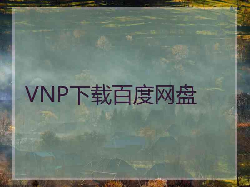 VNP下载百度网盘