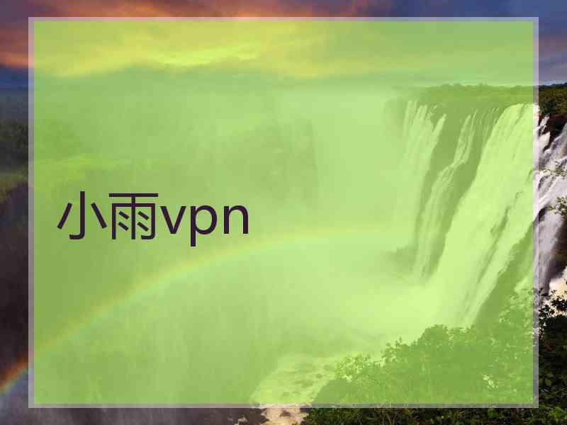 小雨vpn