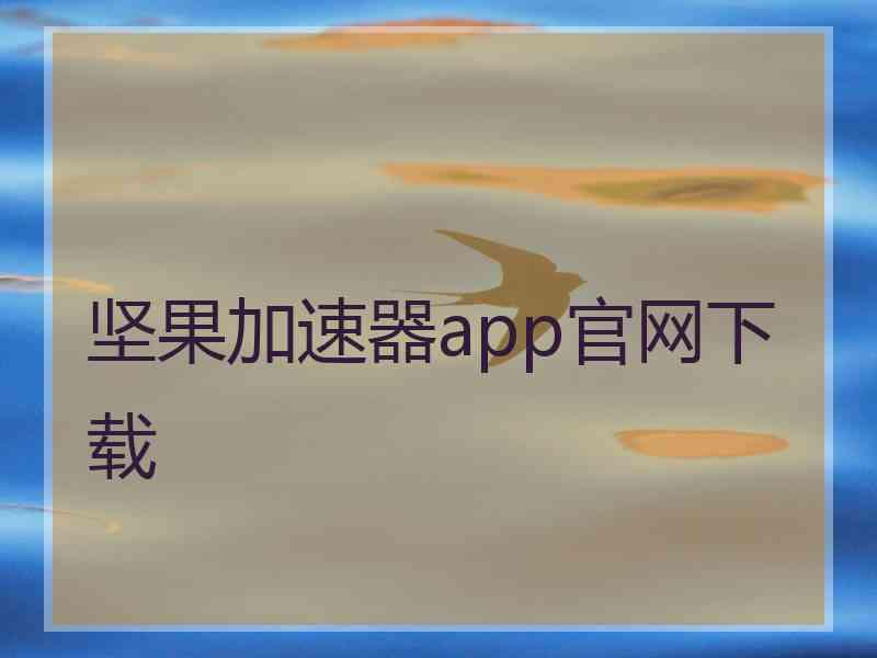 坚果加速器app官网下载