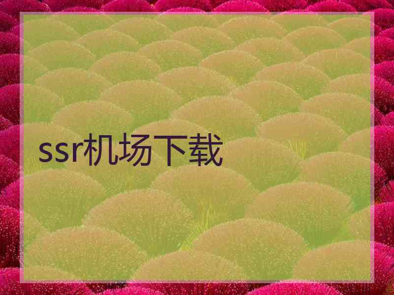 ssr机场下载