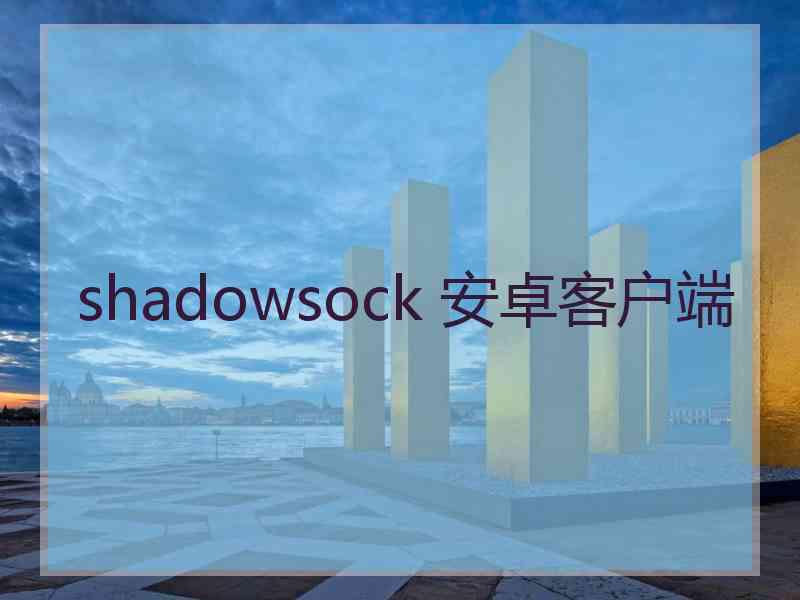 shadowsock 安卓客户端