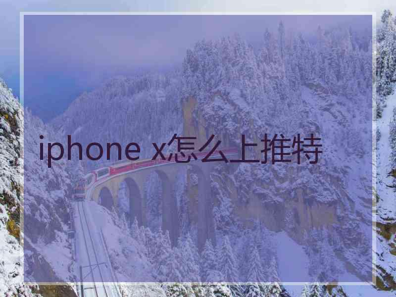 iphone x怎么上推特