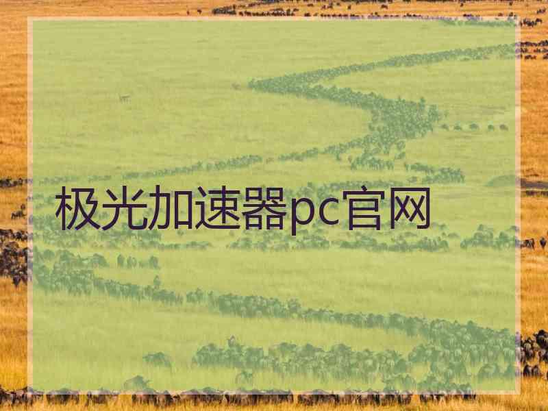 极光加速器pc官网