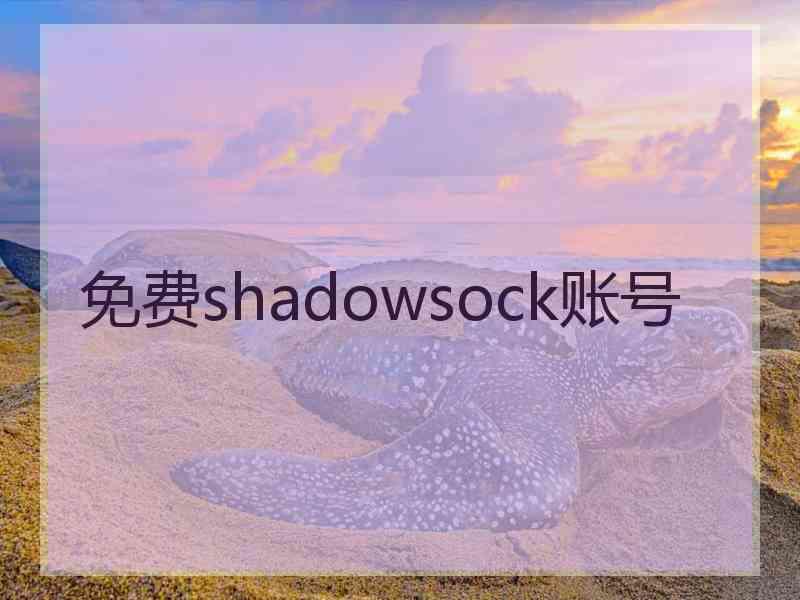 免费shadowsock账号