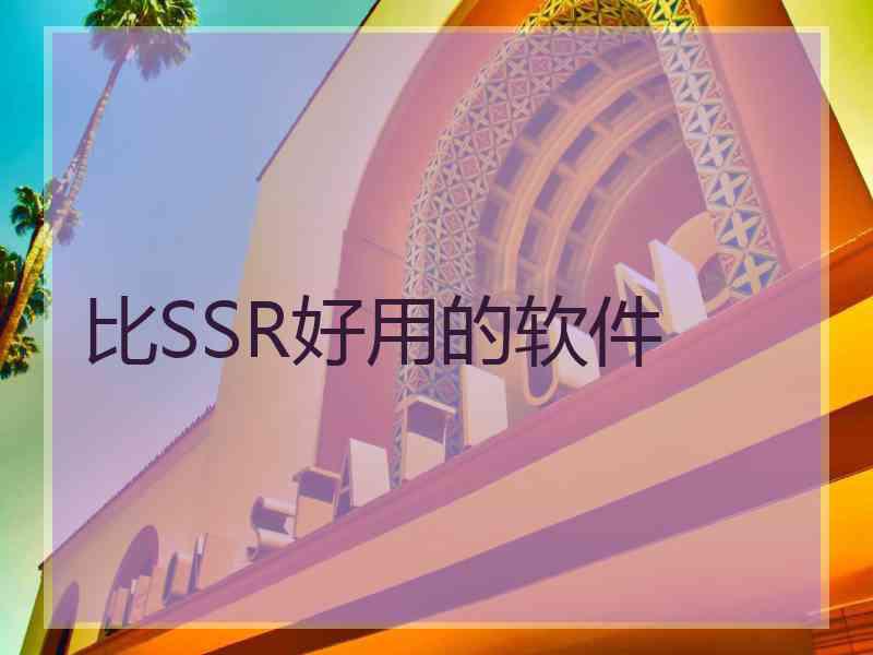 比SSR好用的软件