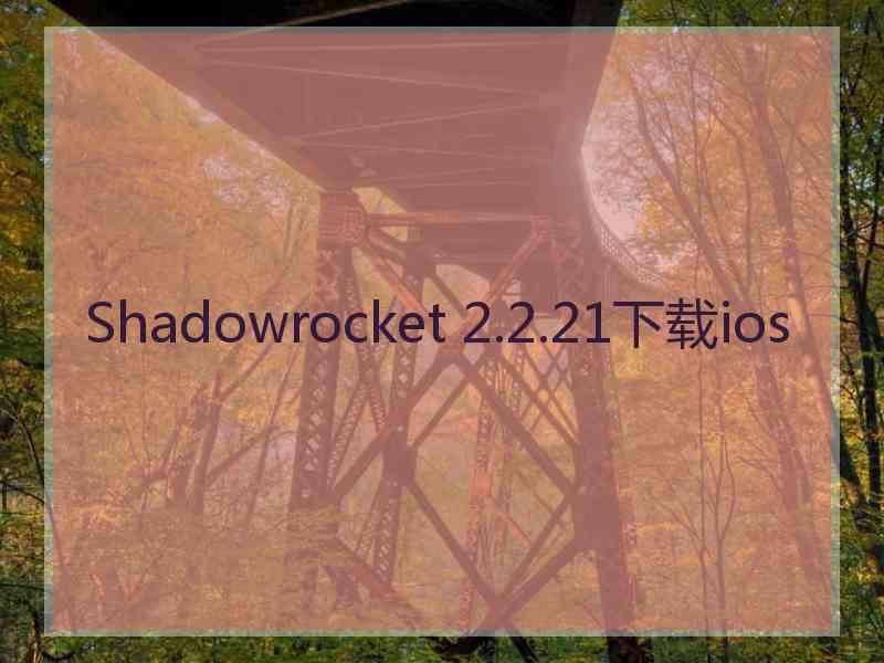 Shadowrocket 2.2.21下载ios