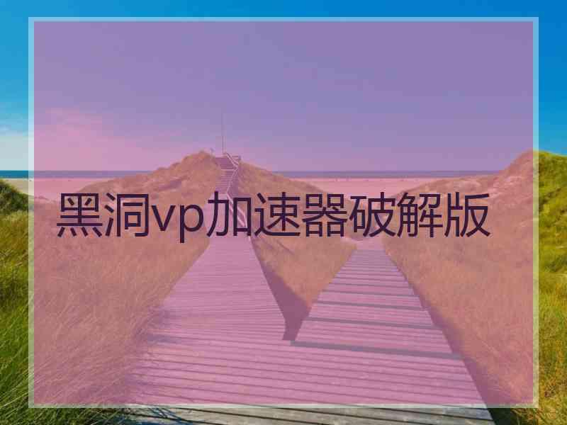 黑洞vp加速器破解版