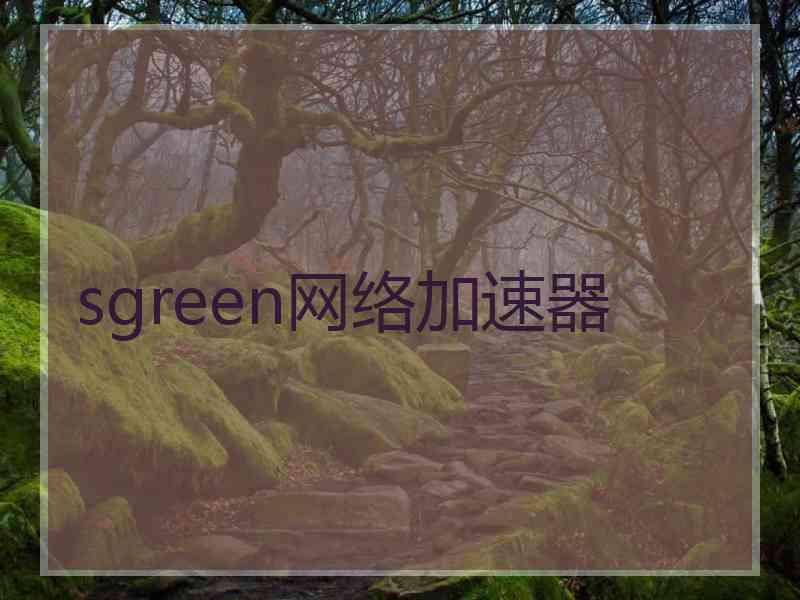 sgreen网络加速器