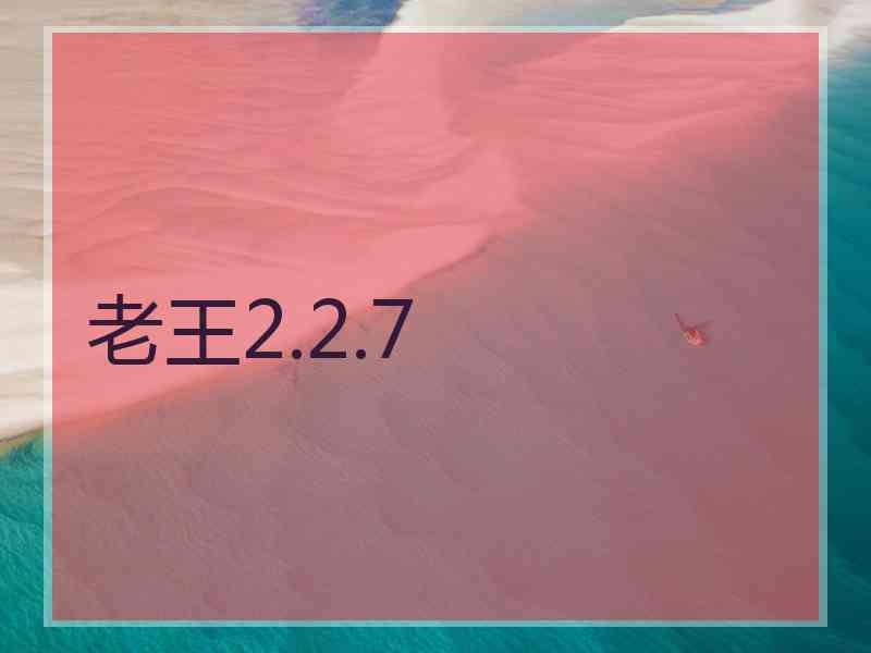 老王2.2.7