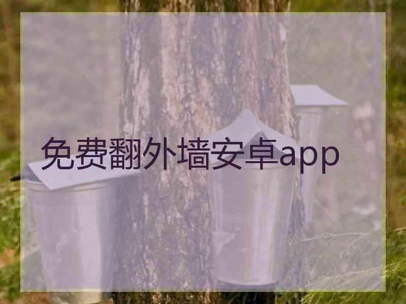 免费翻外墙安卓app