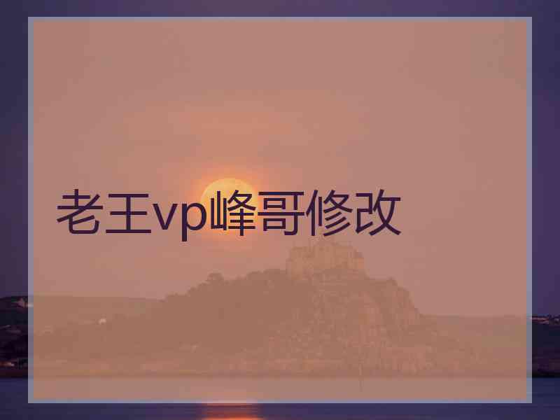 老王vp峰哥修改