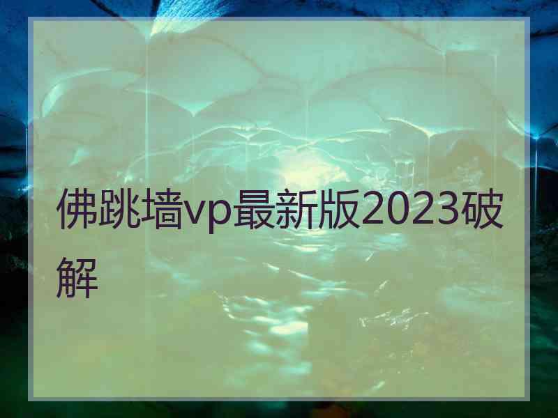 佛跳墙vp最新版2023破解