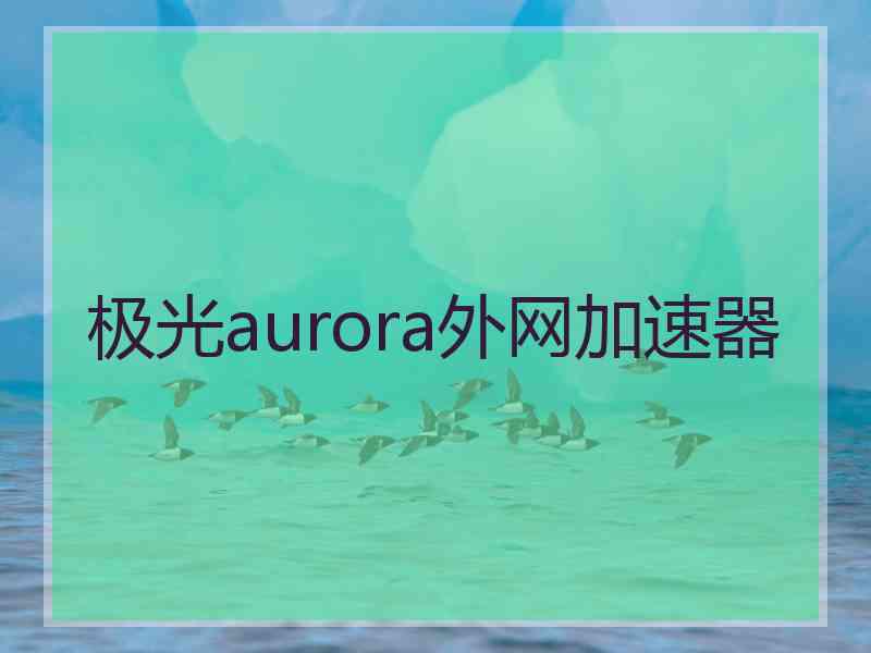 极光aurora外网加速器