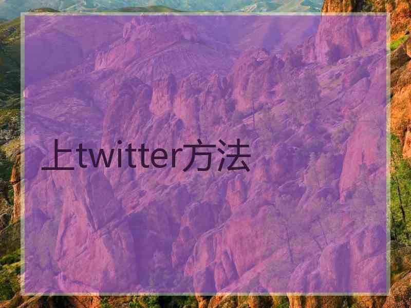 上twitter方法