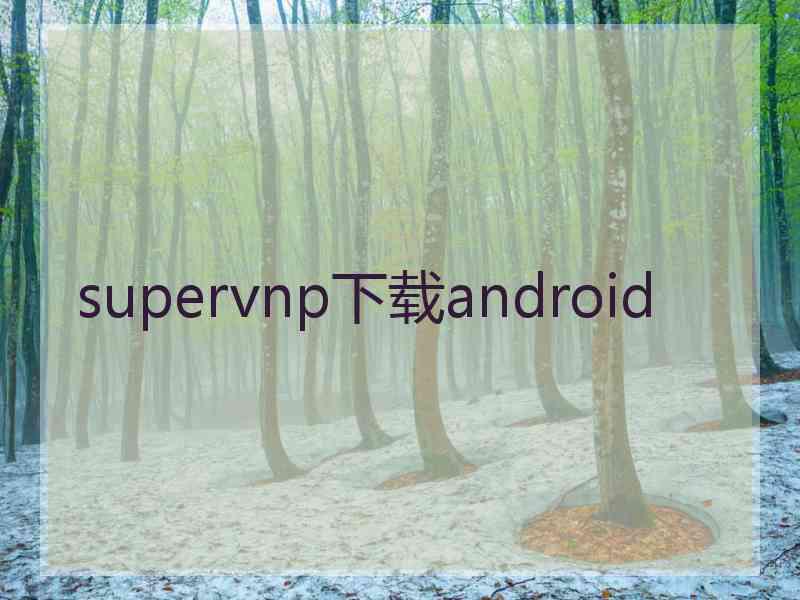 supervnp下载android