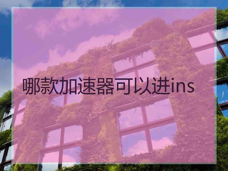 哪款加速器可以进ins