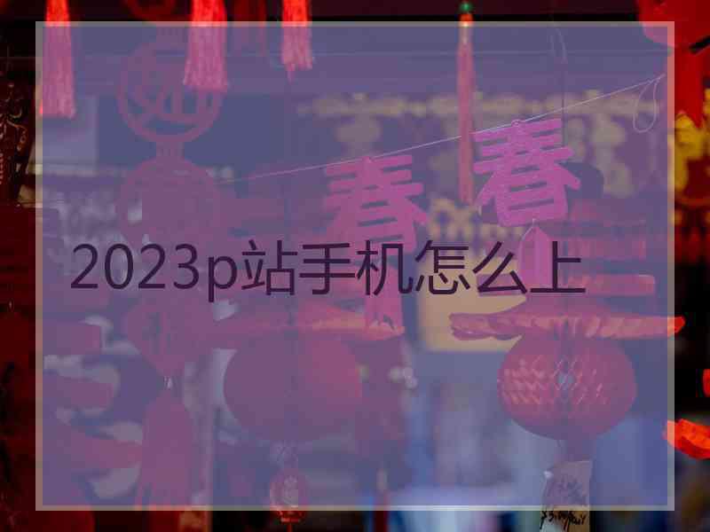 2023p站手机怎么上