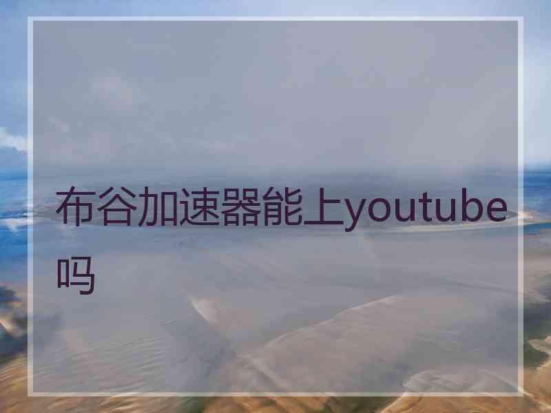 布谷加速器能上youtube吗