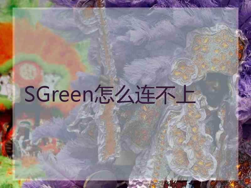 SGreen怎么连不上