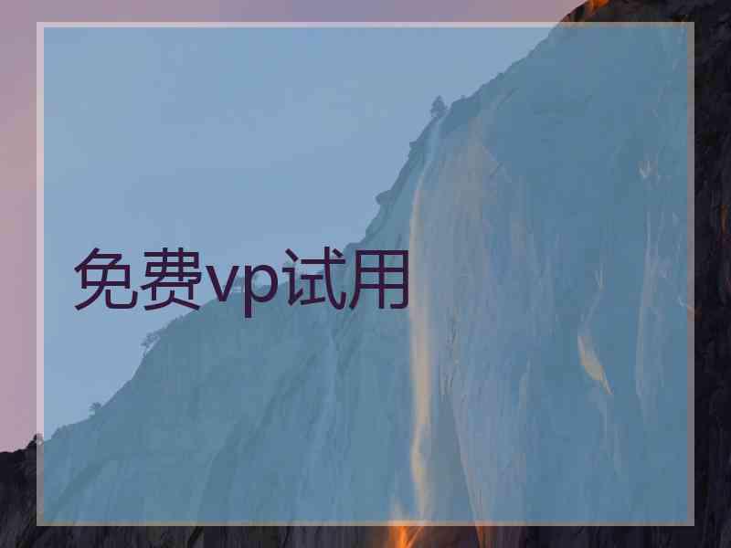 免费vp试用