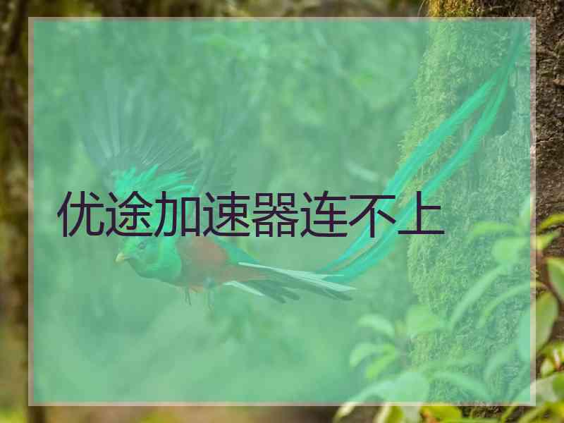 优途加速器连不上