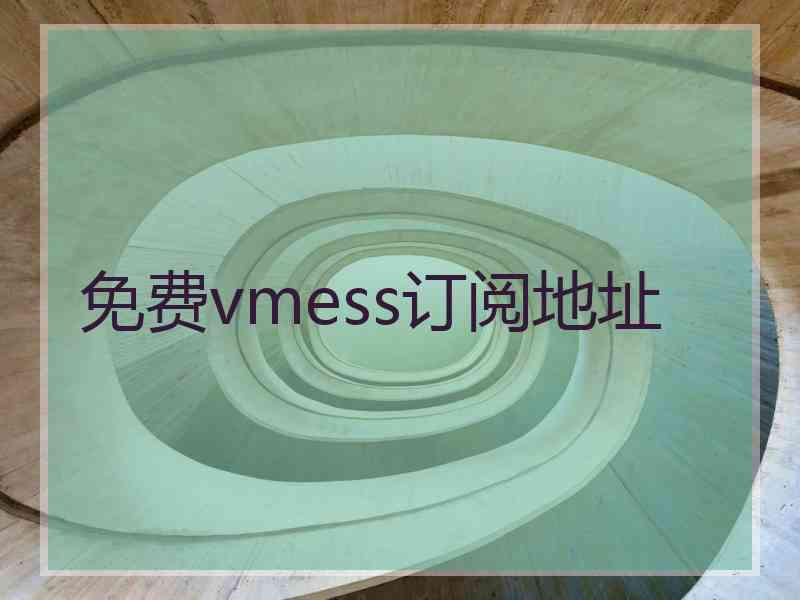 免费vmess订阅地址