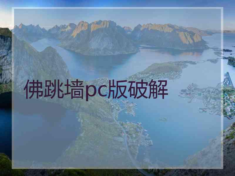 佛跳墙pc版破解