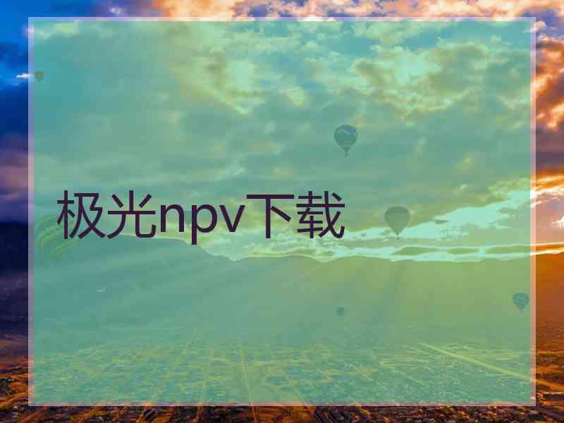 极光npv下载