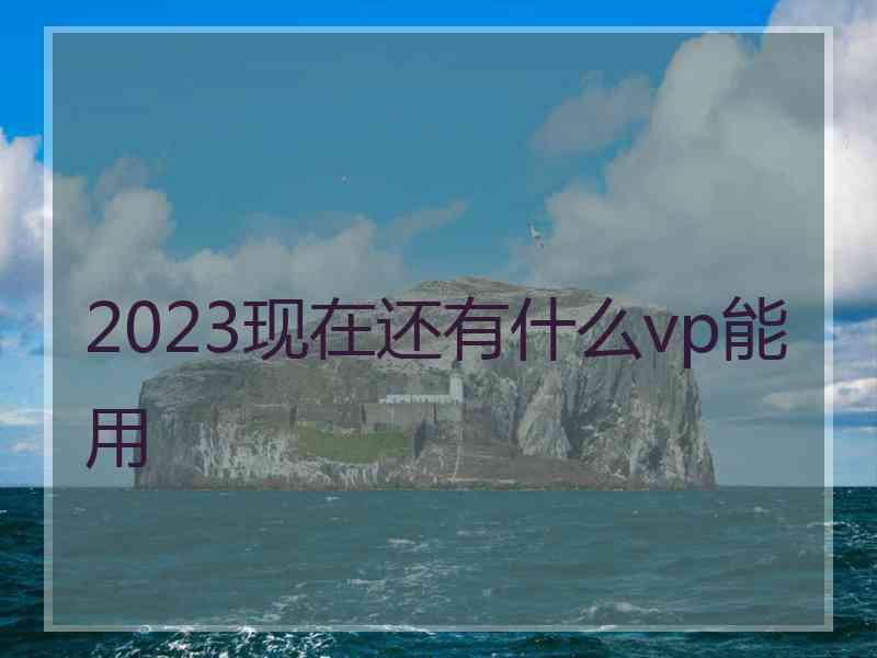 2023现在还有什么vp能用